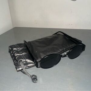 Black Round Sunglasses Carolina Lemke X Kim Kardashian West